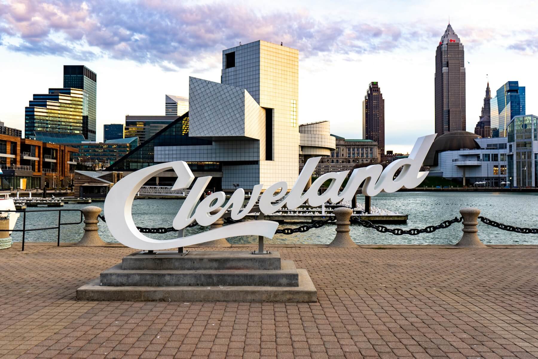 Cleveland flats at dusk